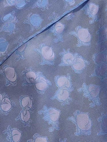 XYLN016 - Leno silk fabric, blue peach,  25 momme 114cm wide by the yard
