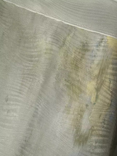 XYLN052 - Leno silk fabric with beautiful prints, 114cm wide by the yard