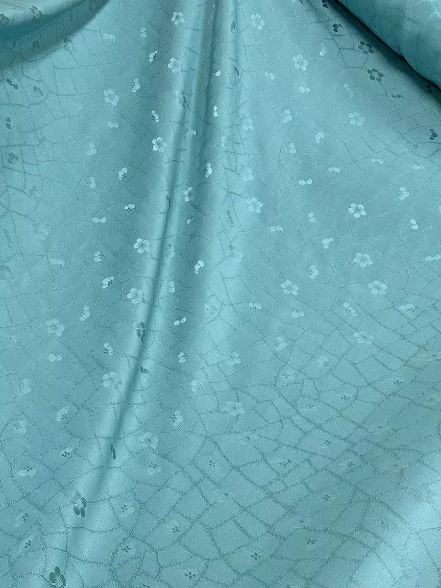 XYLN024 - Leno silk fabric, plum blossom, 114cm wide by the yard