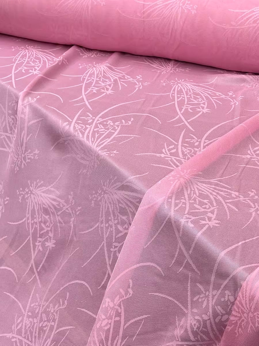 XYLN023 - Leno silk fabric, orchid, 114cm wide by the yard