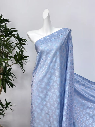 XYLN016 - Leno silk fabric, blue peach,  25 momme 114cm wide by the yard