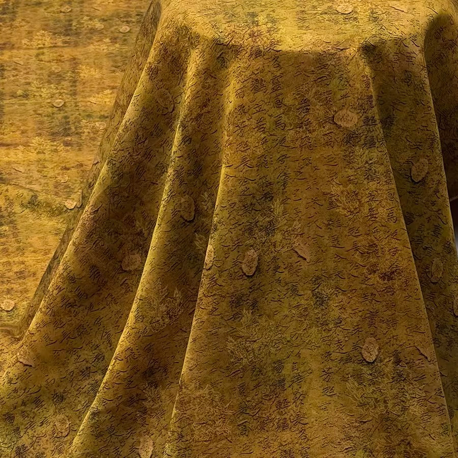 XYHYS 文字- Jacquard HUALUO Hongyunsha silk fabric, 25 momme openwork texthture, 110cm by e Yard