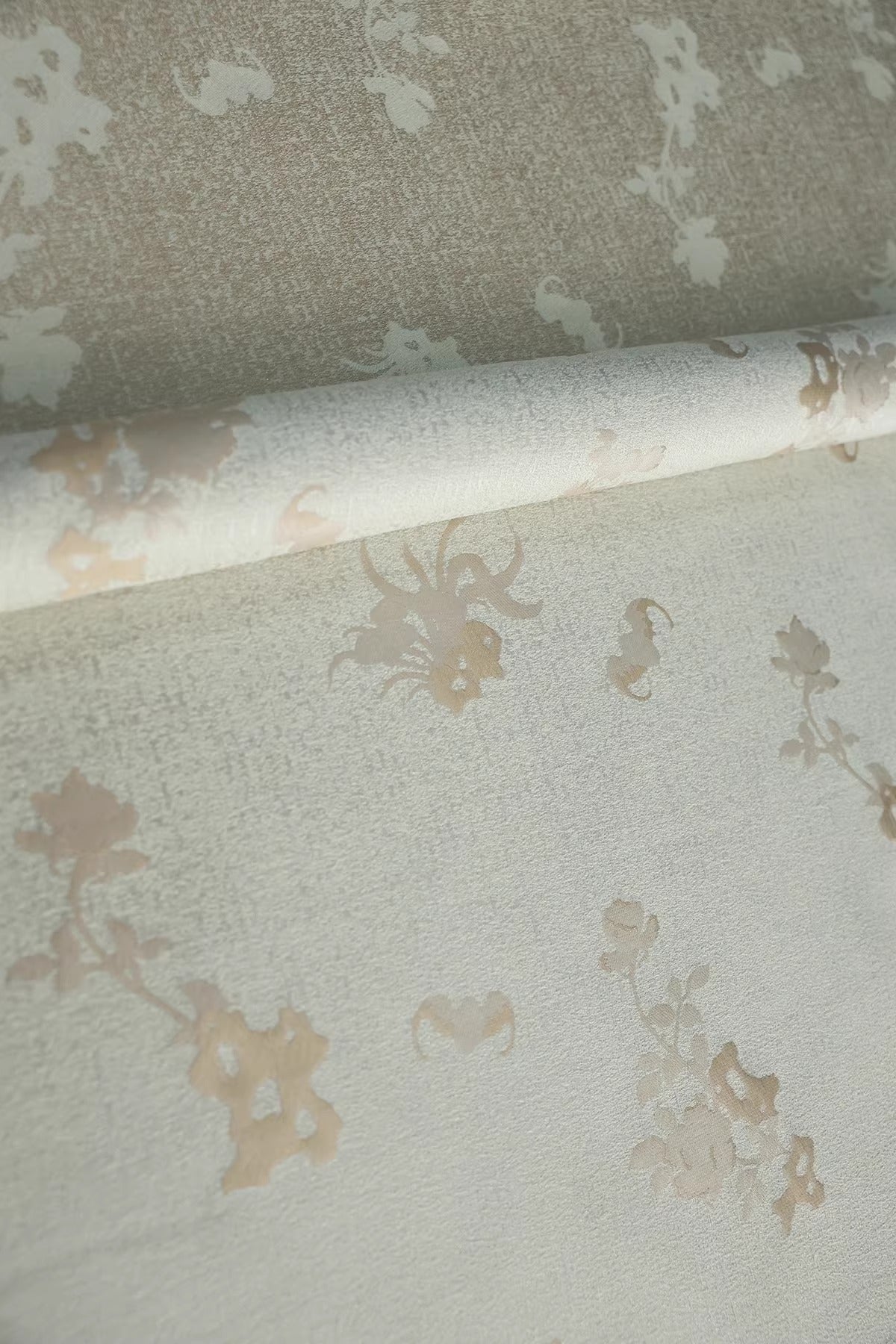 SJKSM017- Jacquard silk wool blend fabric, 41 momme ,cream yellow, 135cm wide by the yard