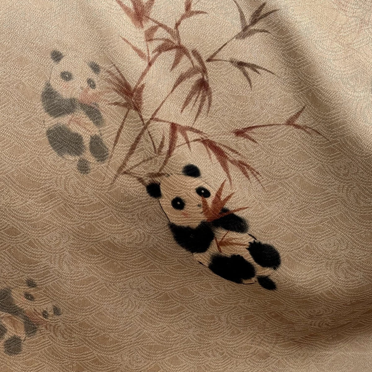 XYXMBZ - Plant dyed HongYunSha Silk fabric, Openwork HUALUO, 25 momme 110cm wide by the Yard
