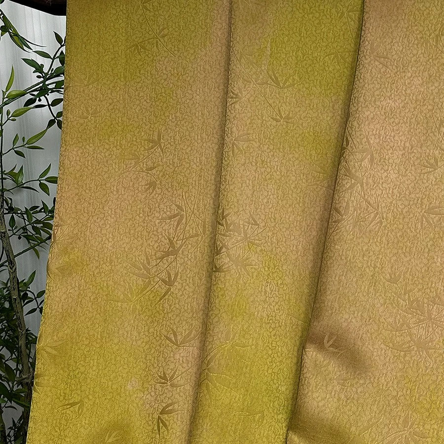 XYZYW - Plant dyed HongYunSha Silk fabric, Openwork HUALUO, 25 momme 110cm wide by the Yard