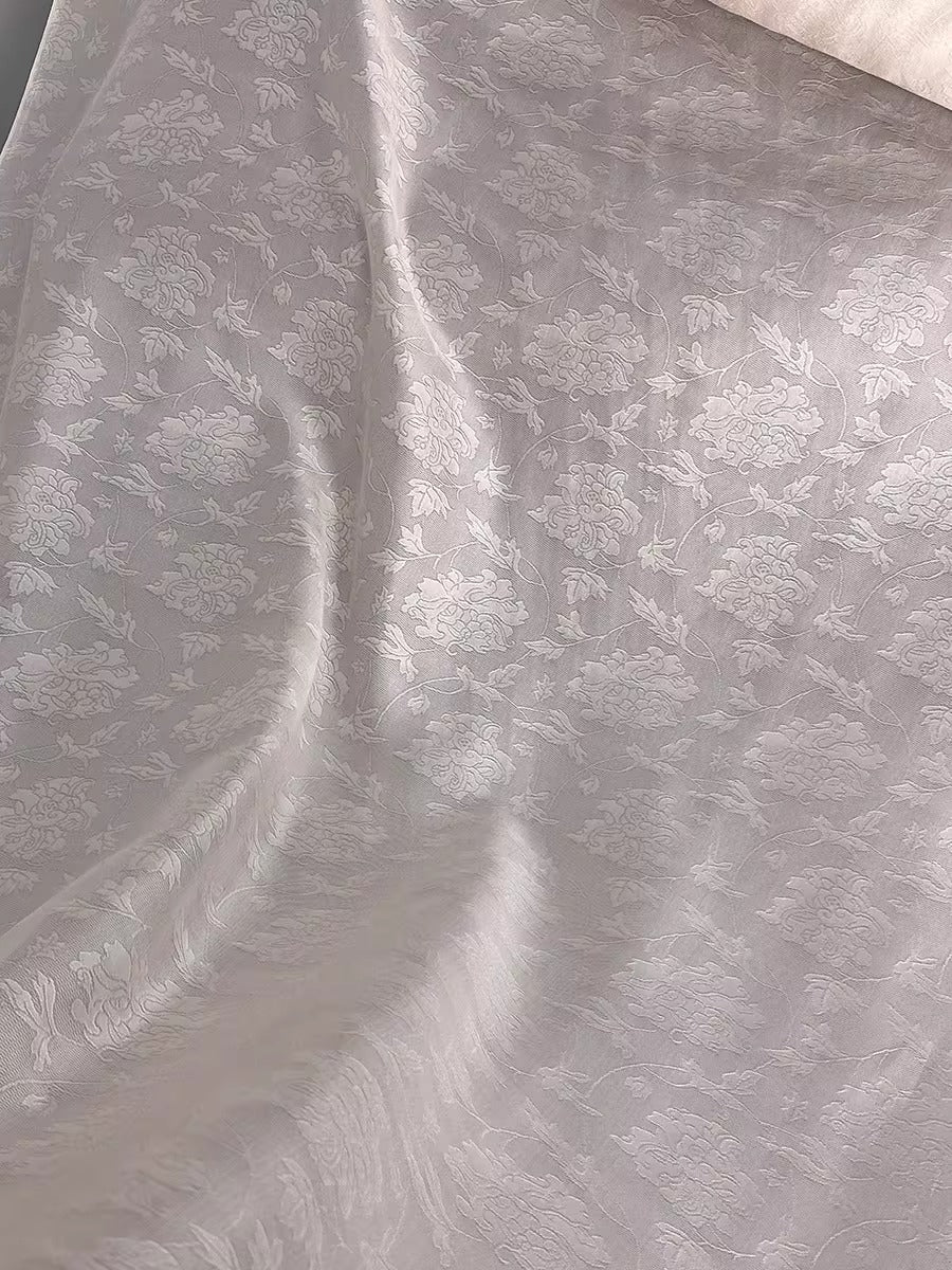 XYLN065 - Leno silk fabric, sheer and super light 100% silk,  15 momme 114cm wide by the yard