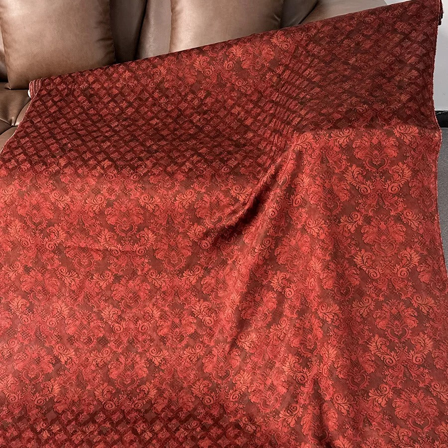 uma Mud Silk fabric, Jacquard HUALUO, 25 momme 110cm wide by the Yard
