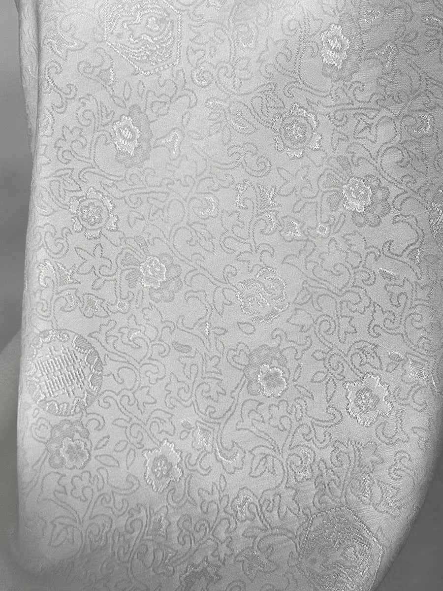 XYLN071 - Leno silk fabric, sheer and super light 100% silk,  15 momme 114cm wide by the yard