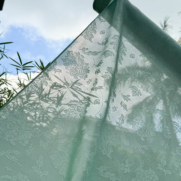 XYLN059- Leno silk fabric, sheer and super light 100% silk,  15 momme 114cm wide by the yard