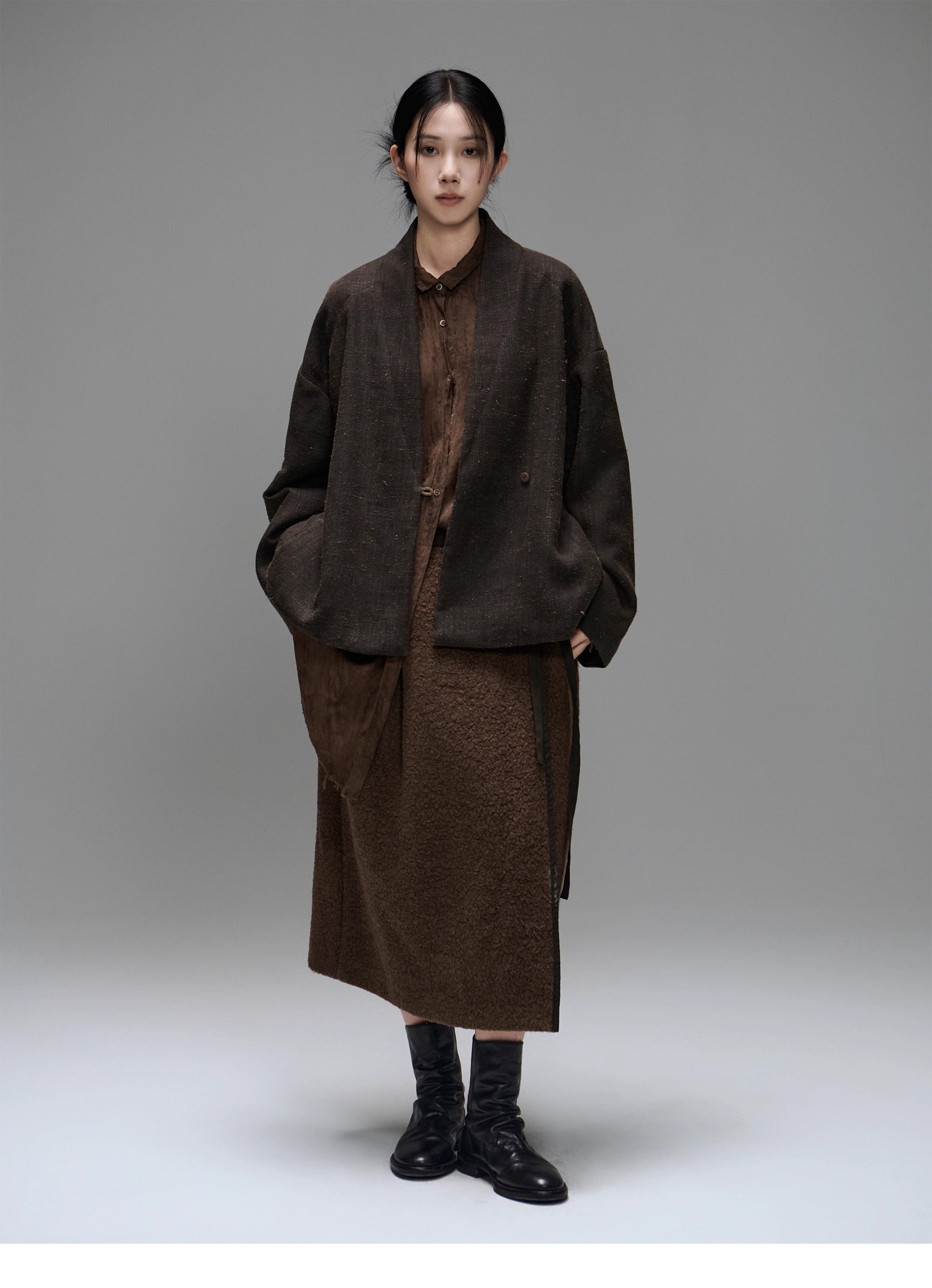 MTYSJ - ZEN style Tussah silk winter coat