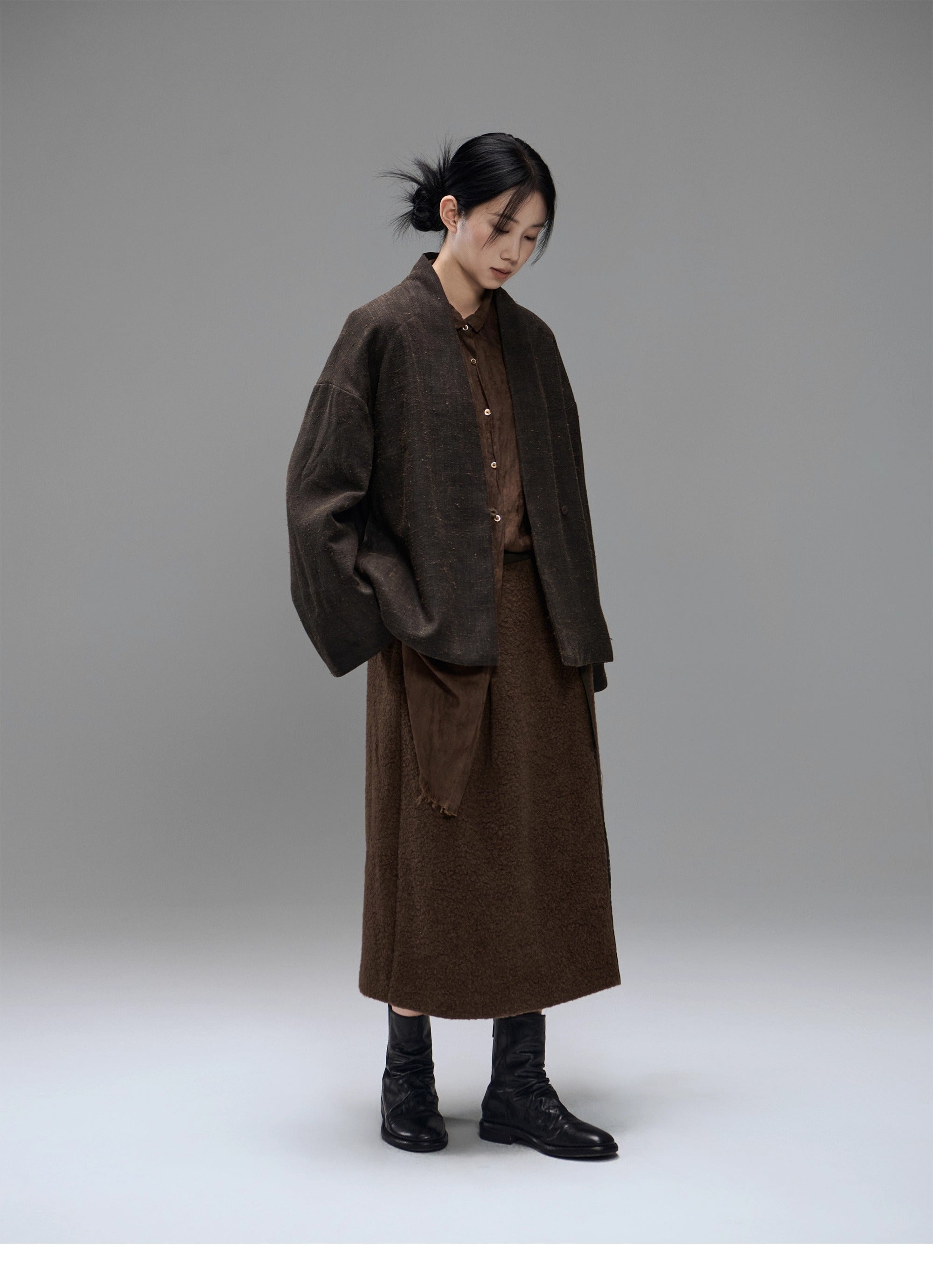 MTYSJ - ZEN style Tussah silk winter coat
