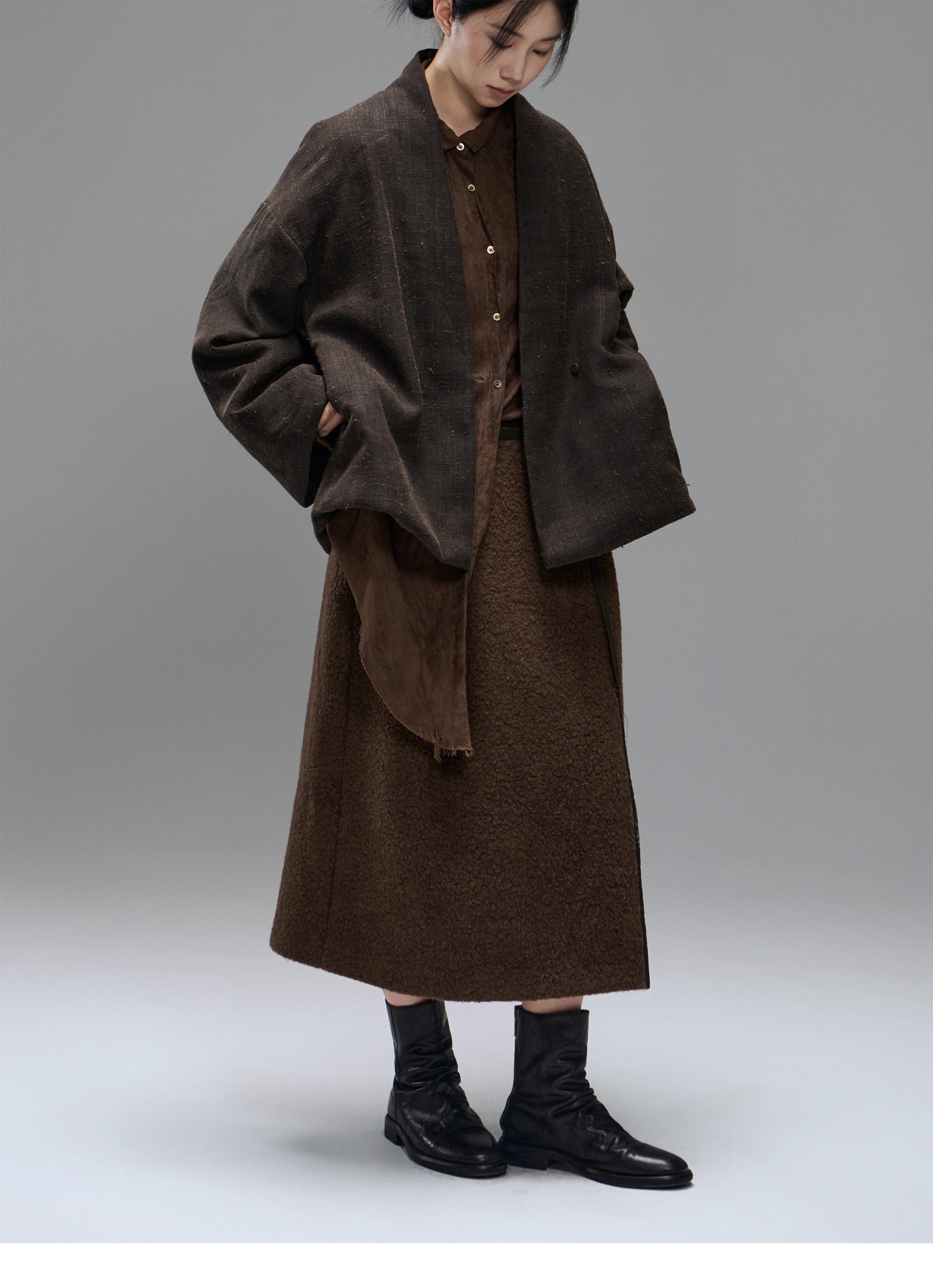 MTYSJ - ZEN style Tussah silk winter coat