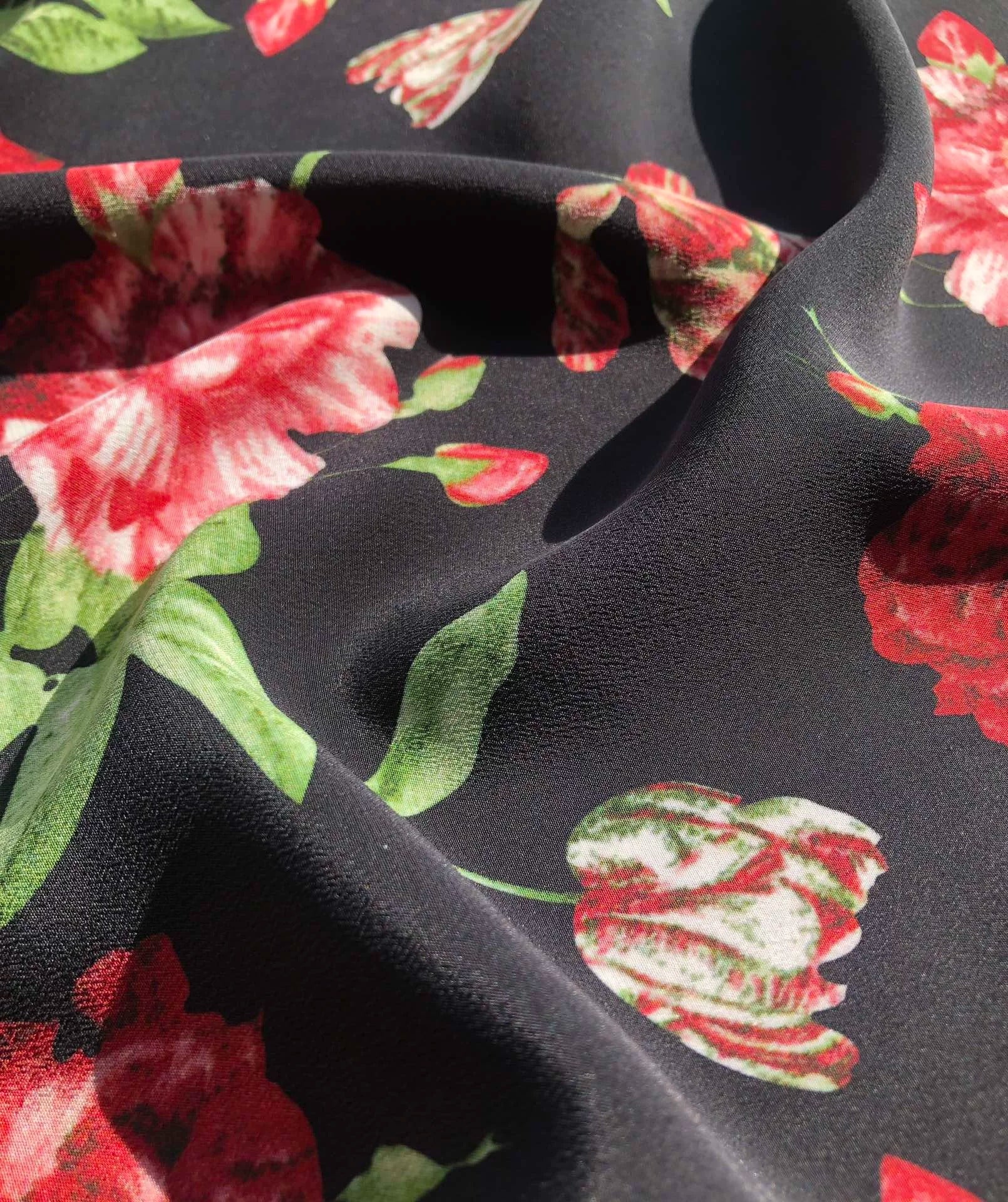 ROSES - 100% Mulberry Silk Skirt