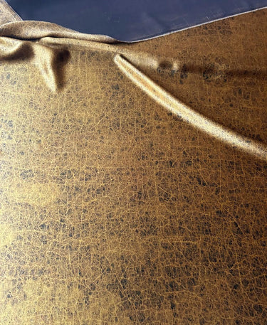 CFFGUW - PIZI Mud Silk Fabric, 45 Momme Gold Melon texture, 110cm by the Yard