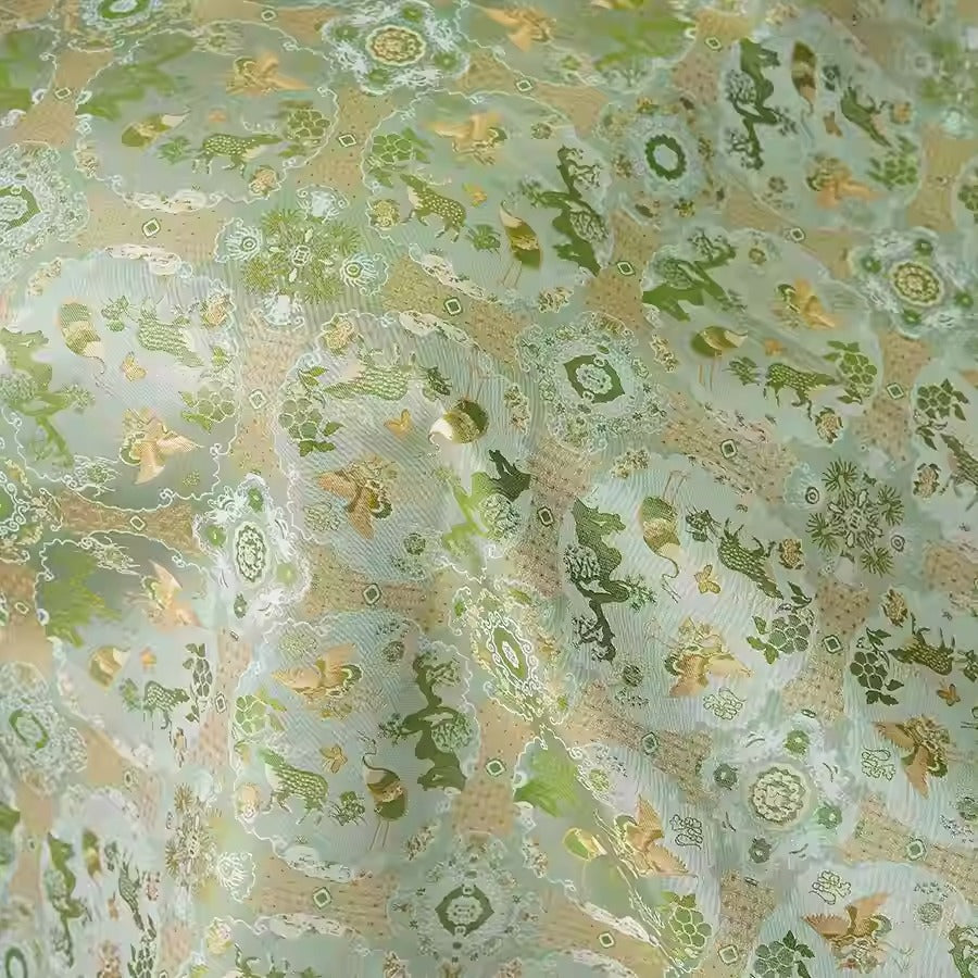 XYLDXSJ006 - Song Brocade 李德喜宋锦, 38 momme 140cm wide by the yard