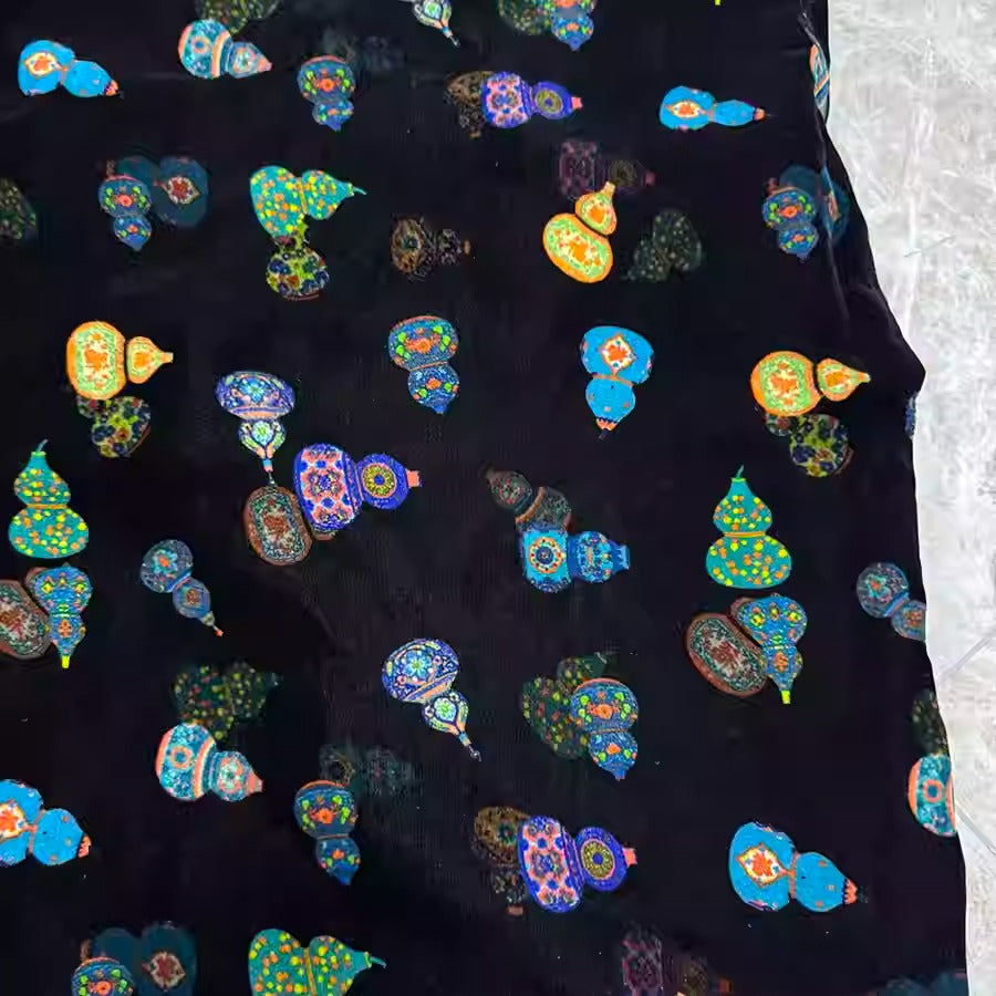 XYYHSR026 - Print Silk Velvet Fabric, 140cm wide by the Yard