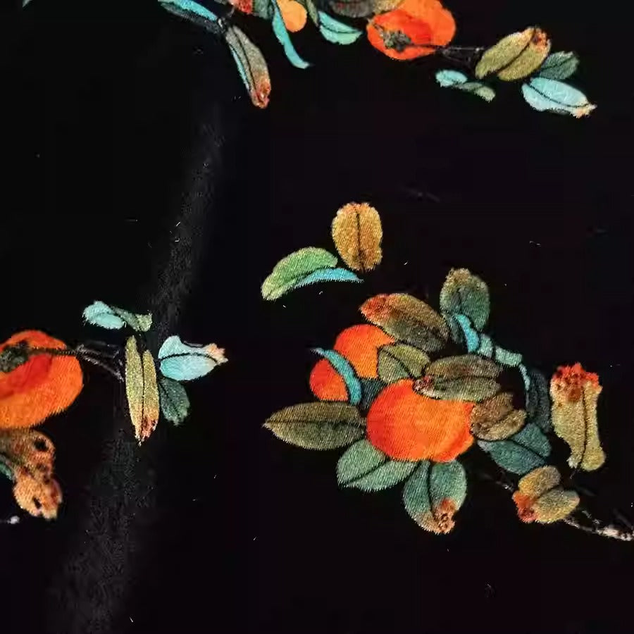 XYYHSR031 - Print Silk Velvet Fabric, 140cm wide by the Yard