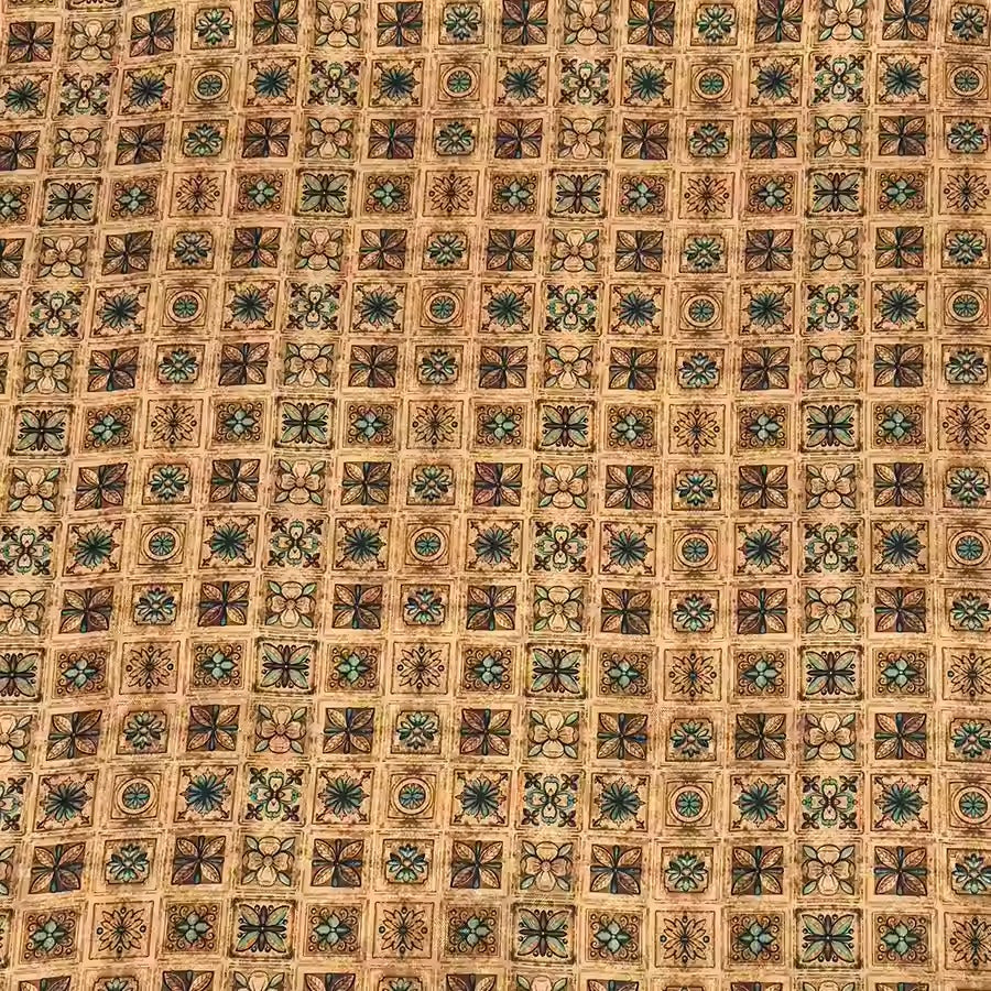 XYHYS 菱形花朵- Jacquard HUALUO Hongyunsha silk fabric, 25 momme openwork texthture, 110cm by e Yard