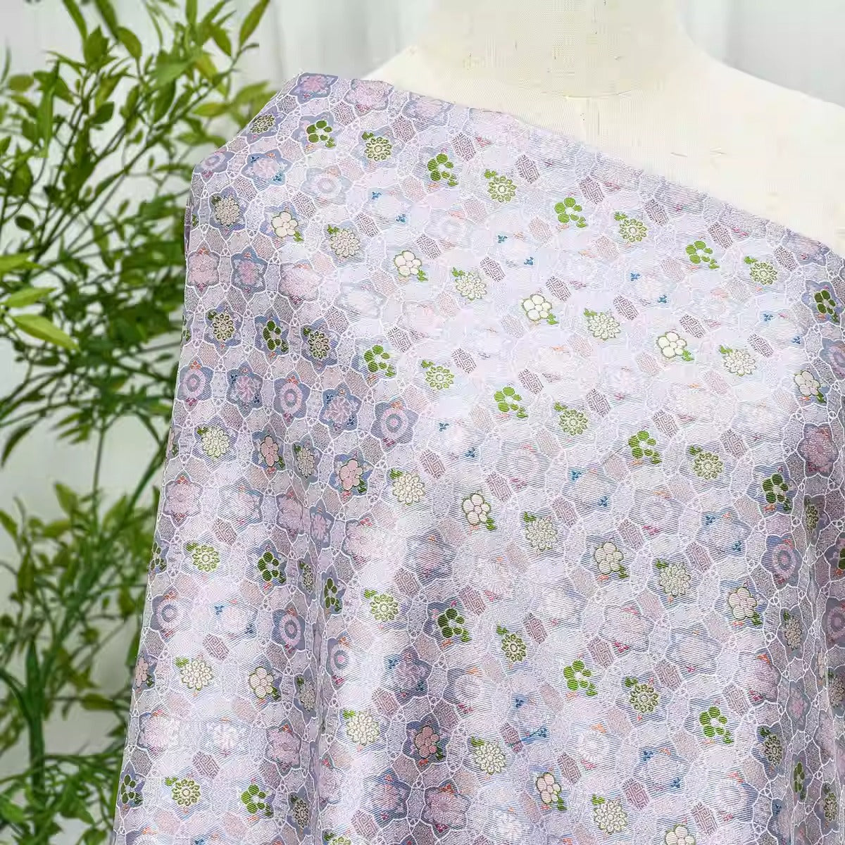 XYLDXSJ002 - Song Brocade 李德喜宋锦, 38 momme 140cm wide by the yard