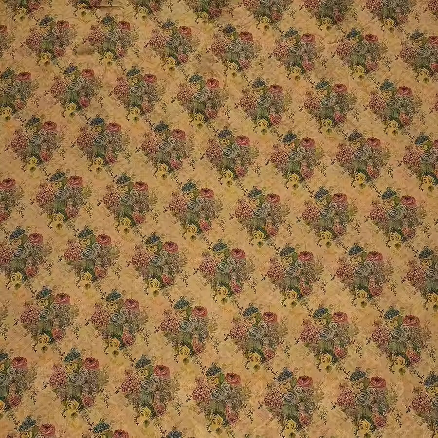 XYHYS 法式小碎花- Jacquard HUALUO Hongyunsha silk fabric, 25 momme openwork texthture, 110cm by e Yard