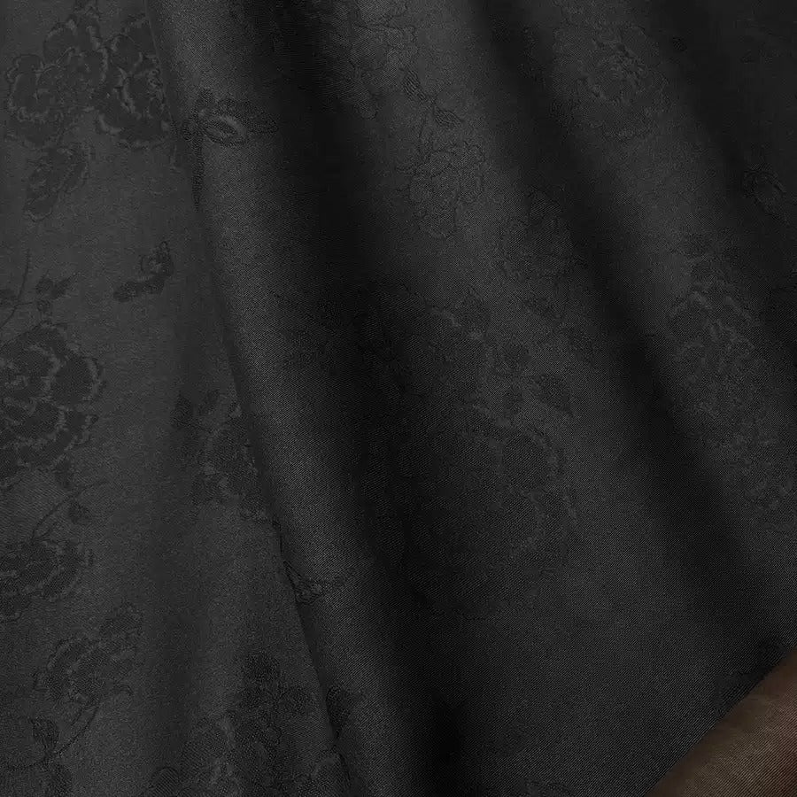 蝴蝶牡丹 Mud Silk fabric, Jacquard HUALUO, 25 momme 110cm wide by the Yard