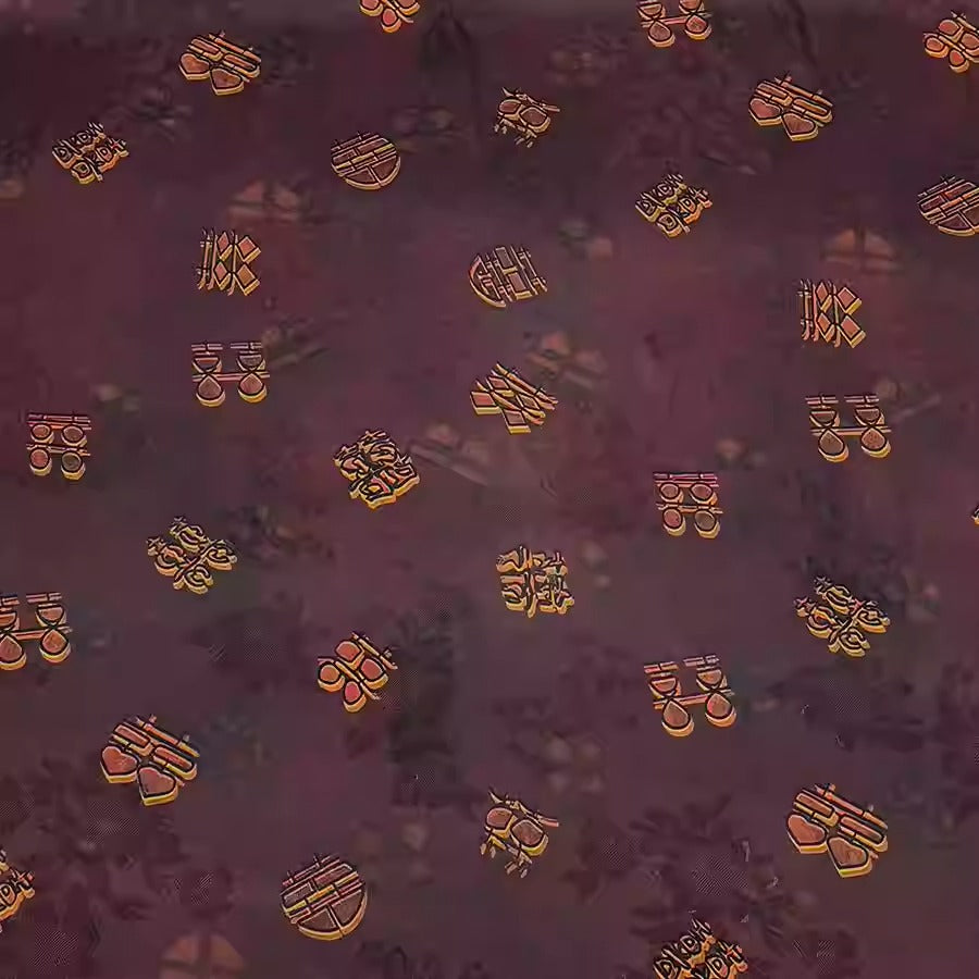 XYHYS 双喜临门- Jacquard HUALUO Hongyunsha silk fabric, 25 momme openwork texthture, 110cm by e Yard