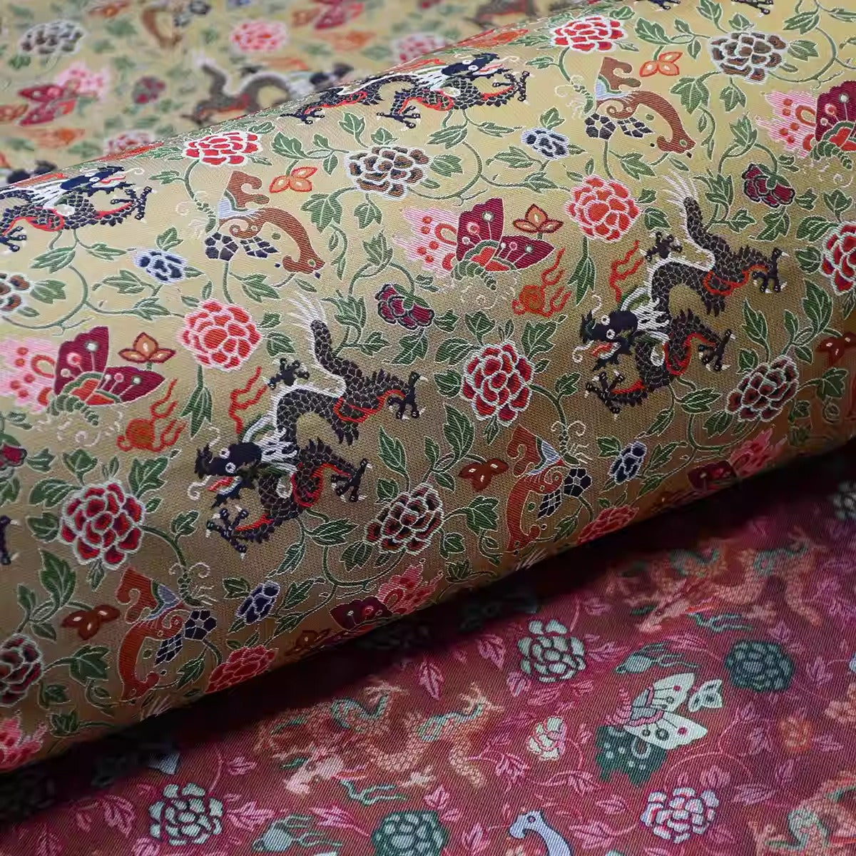 XYLDXSJ020 - Song Brocade 李德喜宋锦, 38 momme 70cm wide by the yard