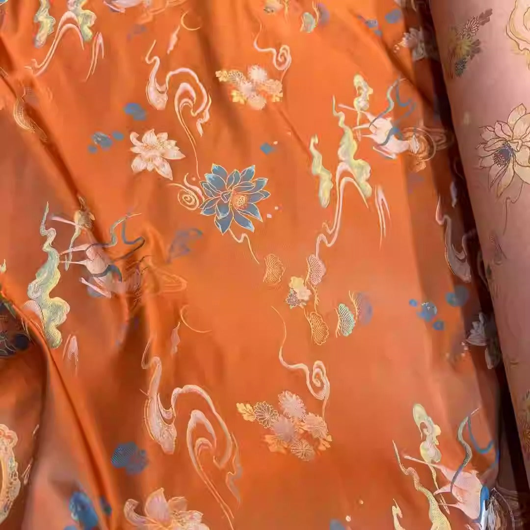 XYLDXSJ014 - Song Brocade 李德喜宋锦, 38 momme 140cm wide by the yard
