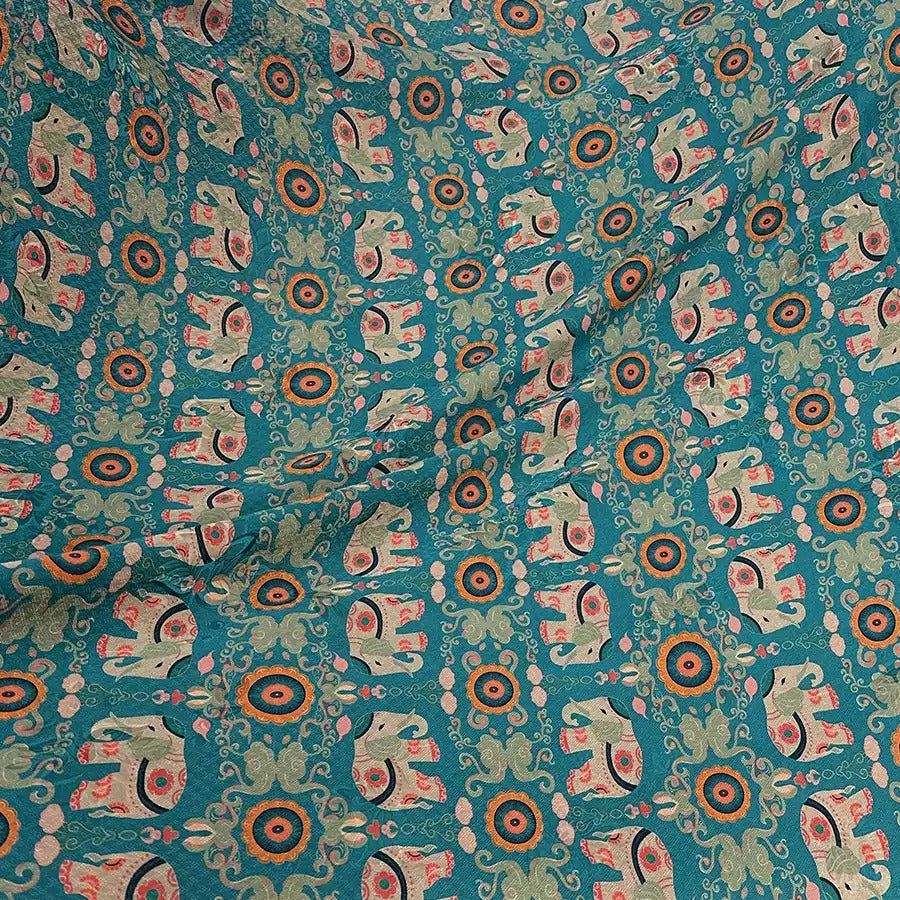 XYXX - Plant dyed HongYunSha Silk fabric, Openwork HUALUO, 26 momme 110cm wide by the Yard