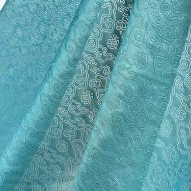 XYLN054 - Leno silk fabric, sheer and super light 100% silk,  15 momme 114cm wide by the yard