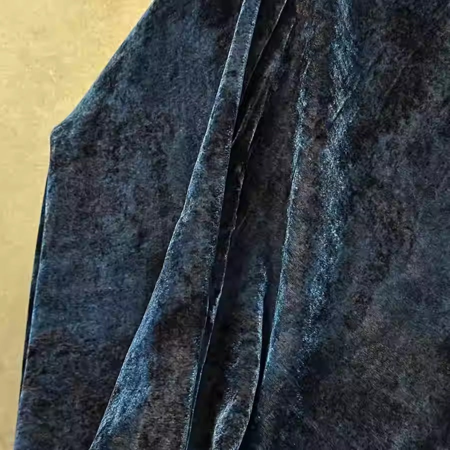 XYYHSR048 - Print Silk Velvet Fabric, 140cm wide by the Yard
