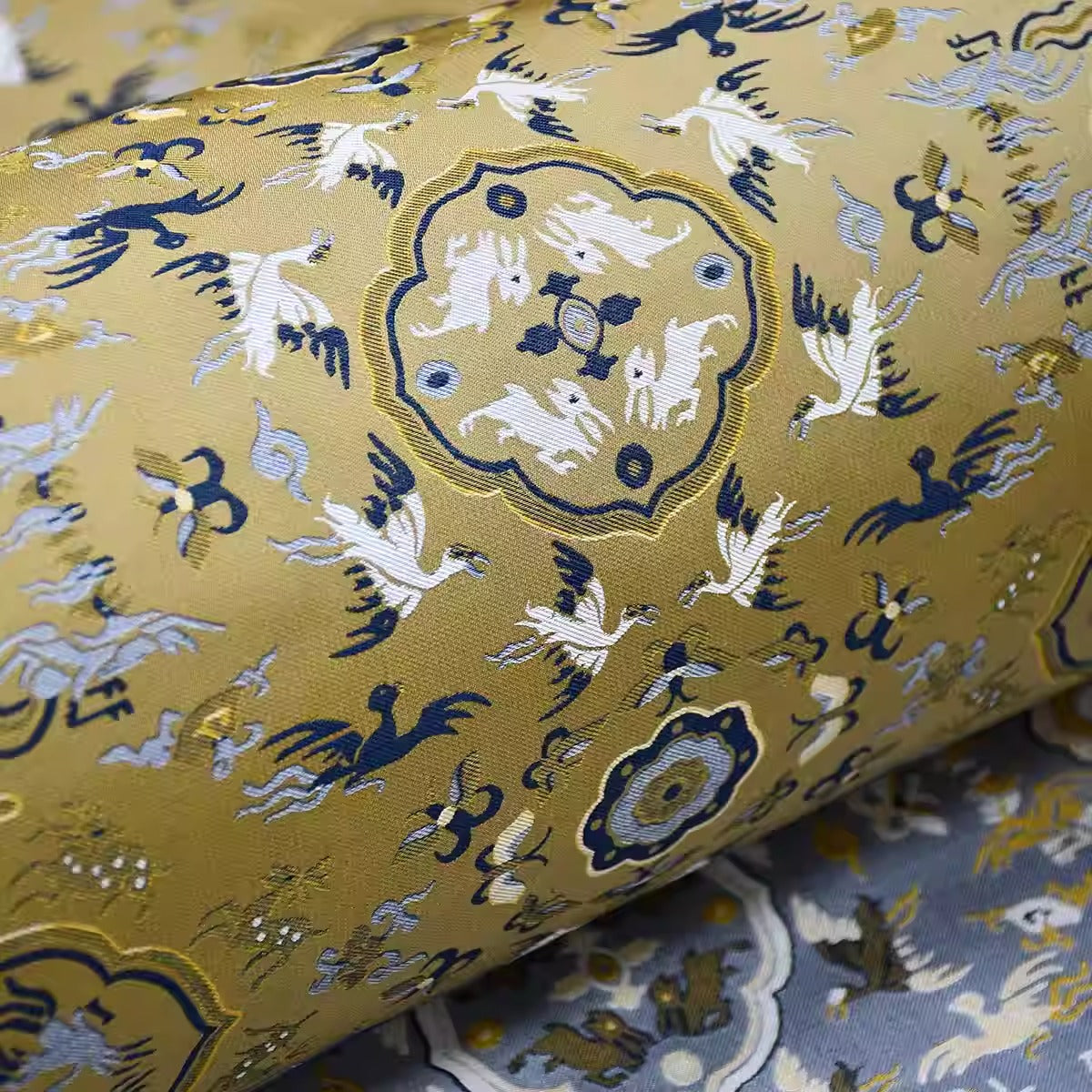 XYLDXSJ019 - Song Brocade 李德喜宋锦, 38 momme 70cm wide by the yard