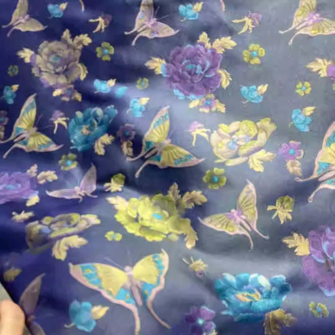 XYLDXSJ013 - Song Brocade 李德喜宋锦, 38 momme 140cm wide by the yard