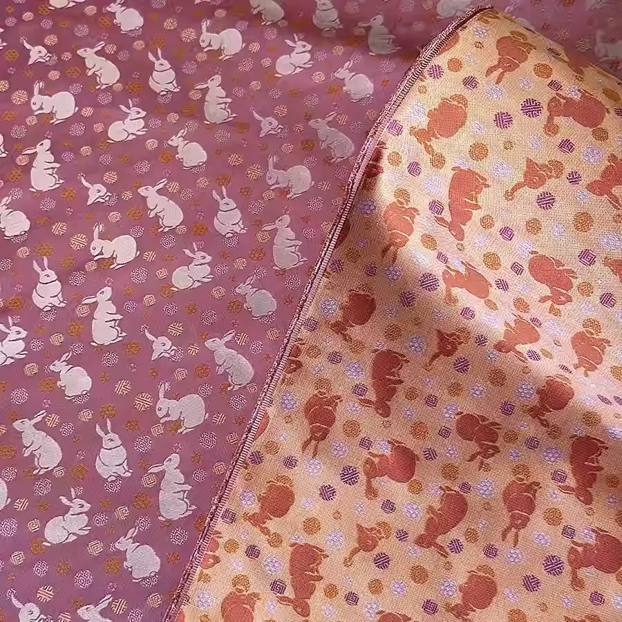XYLDXSJ018 - Song Brocade 李德喜宋锦, 38 momme 70cm wide by the yard