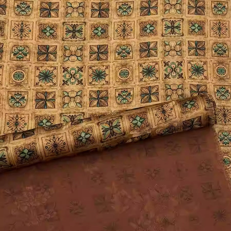 XYHYS 菱形花朵- Jacquard HUALUO Hongyunsha silk fabric, 25 momme openwork texthture, 110cm by e Yard