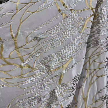 XYYHSR057 - Jacquard Silk Velvet Fabric, 140cm wide by the Yard