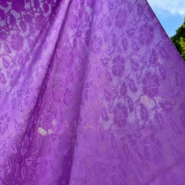 XYLN021- Leno silk fabric,  purple, 114cm wide by the yard