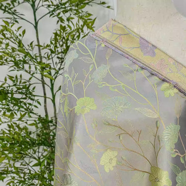 XYLDXSJ 初夏 - Gilt-Thread Song Brocade 织金宋锦, 38 momme 140cm wide by the yard