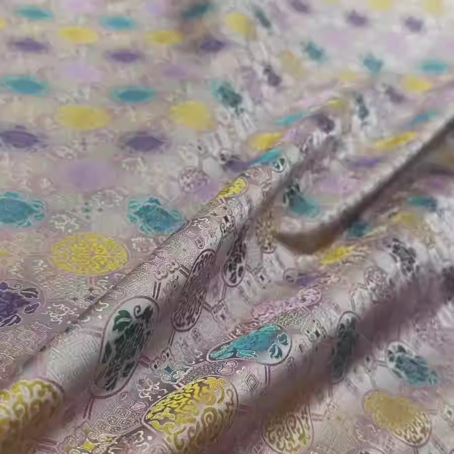 XYLDXSJ012 - Song Brocade 李德喜宋锦, 38 momme 140cm wide by the yard