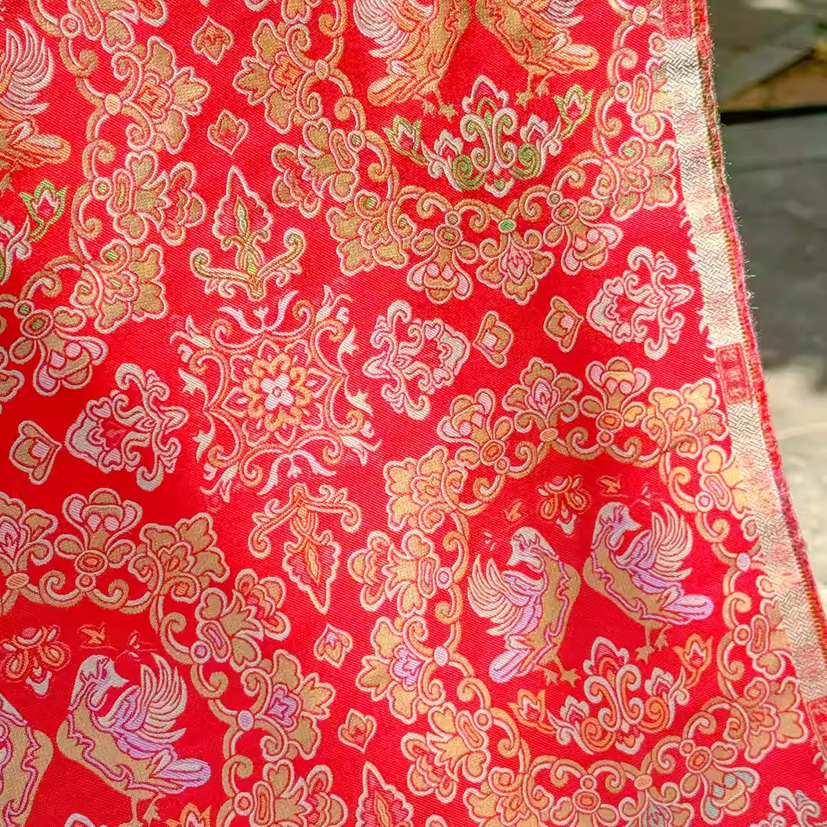 XYLDXSJ017 - Song Brocade 李德喜宋锦, 38 momme 70cm wide by the yard