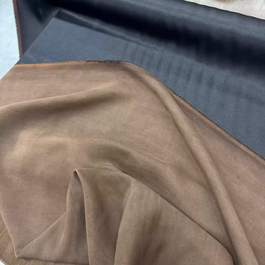 正黑反咖 Mud Silk fabric, Jacquard HUALUO, 26 momme 110cm wide by the Yard