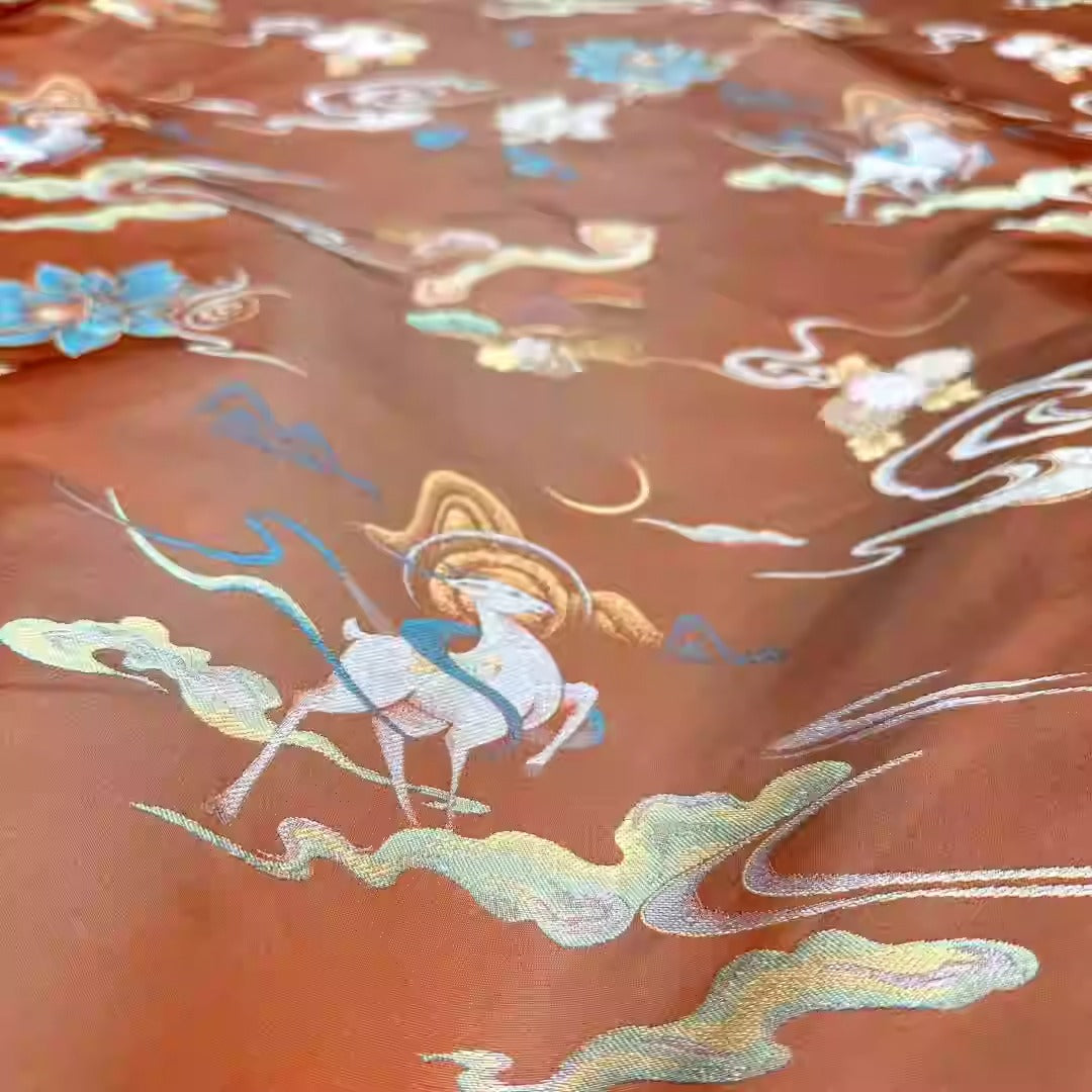 XYLDXSJ014 - Song Brocade 李德喜宋锦, 38 momme 140cm wide by the yard