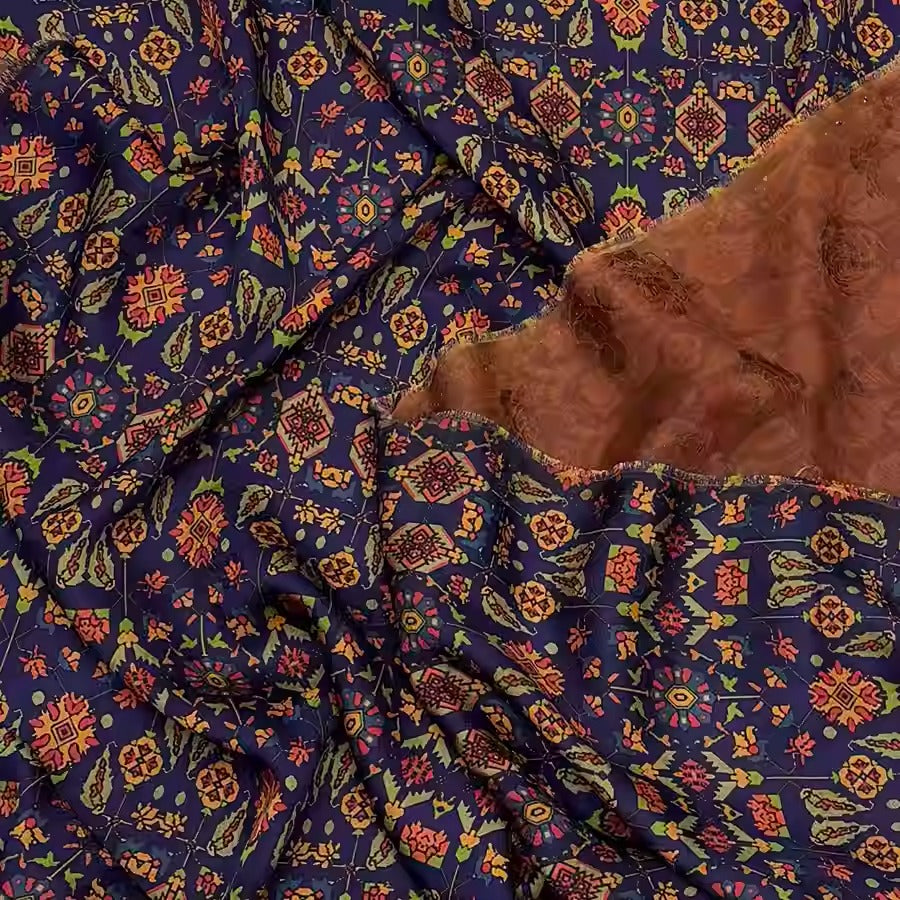 XYHYS 卡通图案- Jacquard HUALUO Hongyunsha silk fabric, 25 momme openwork texthture, 110cm by e Yard