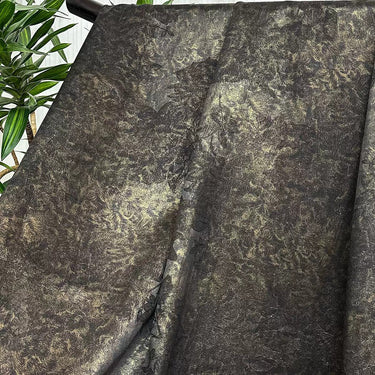 鎏金牡丹 Mud Silk fabric, Jacquard HUALUO, 26 momme 110cm wide by the Yard
