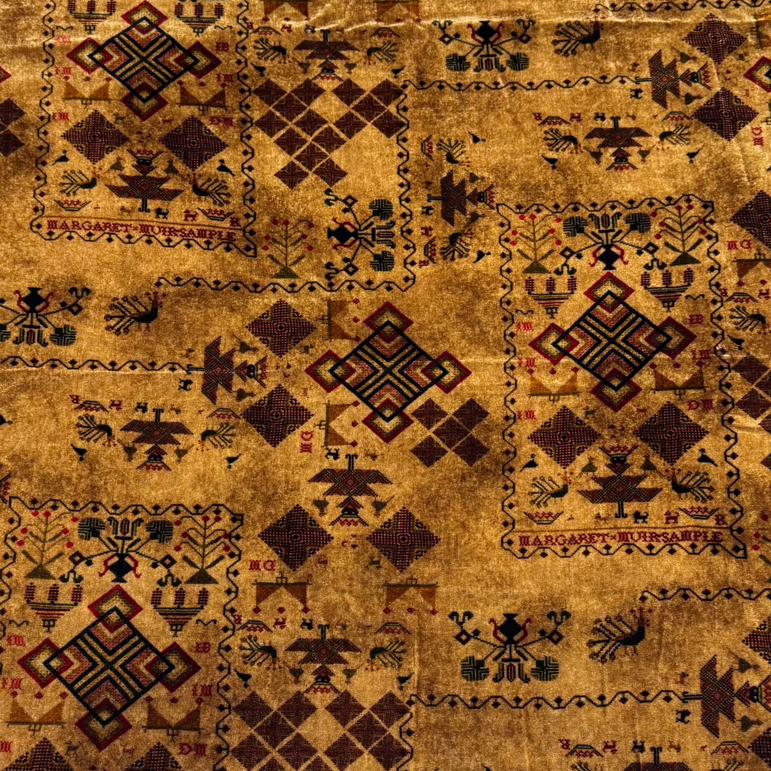XYYHSR006 - Plant-dyed Print Silk Velvet Fabric, 140cm wide by the Yard