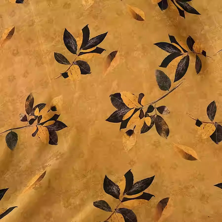 XYHYS叶舞诗华 - Jacquard HUALUO Hongyunsha silk fabric, 25 momme openwork texture, 110cm by the Yard