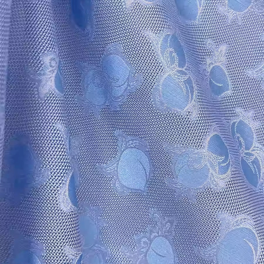 XYLN016 - Leno silk fabric, blue peach,  25 momme 114cm wide by the yard