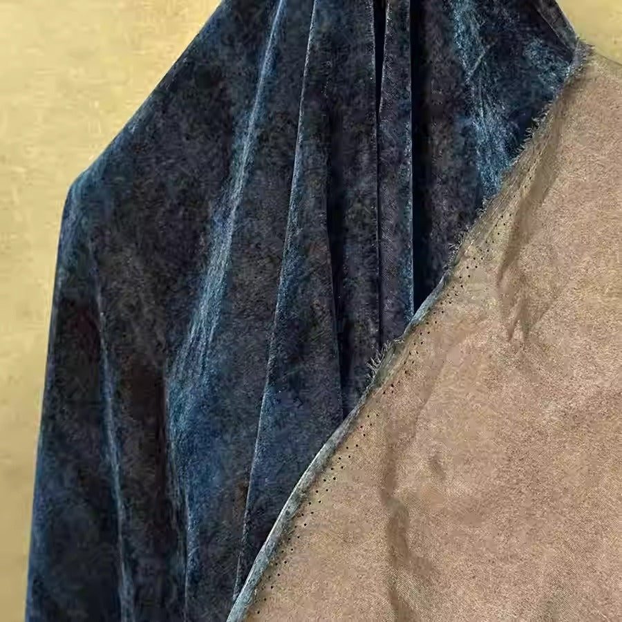 XYYHSR048 - Print Silk Velvet Fabric, 140cm wide by the Yard