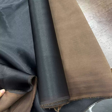 正黑反咖 Mud Silk fabric, Jacquard HUALUO, 26 momme 110cm wide by the Yard