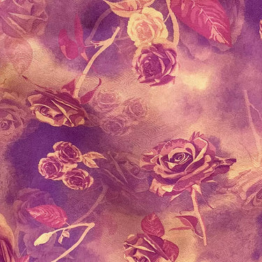 海洋之歌 Mud Silk fabric, Jacquard HUALUO, 25 momme 110cm wide by the Yard